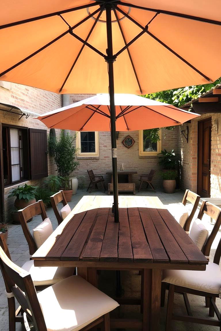 Set Up a Dining Area - 24 Courtyard Ideas