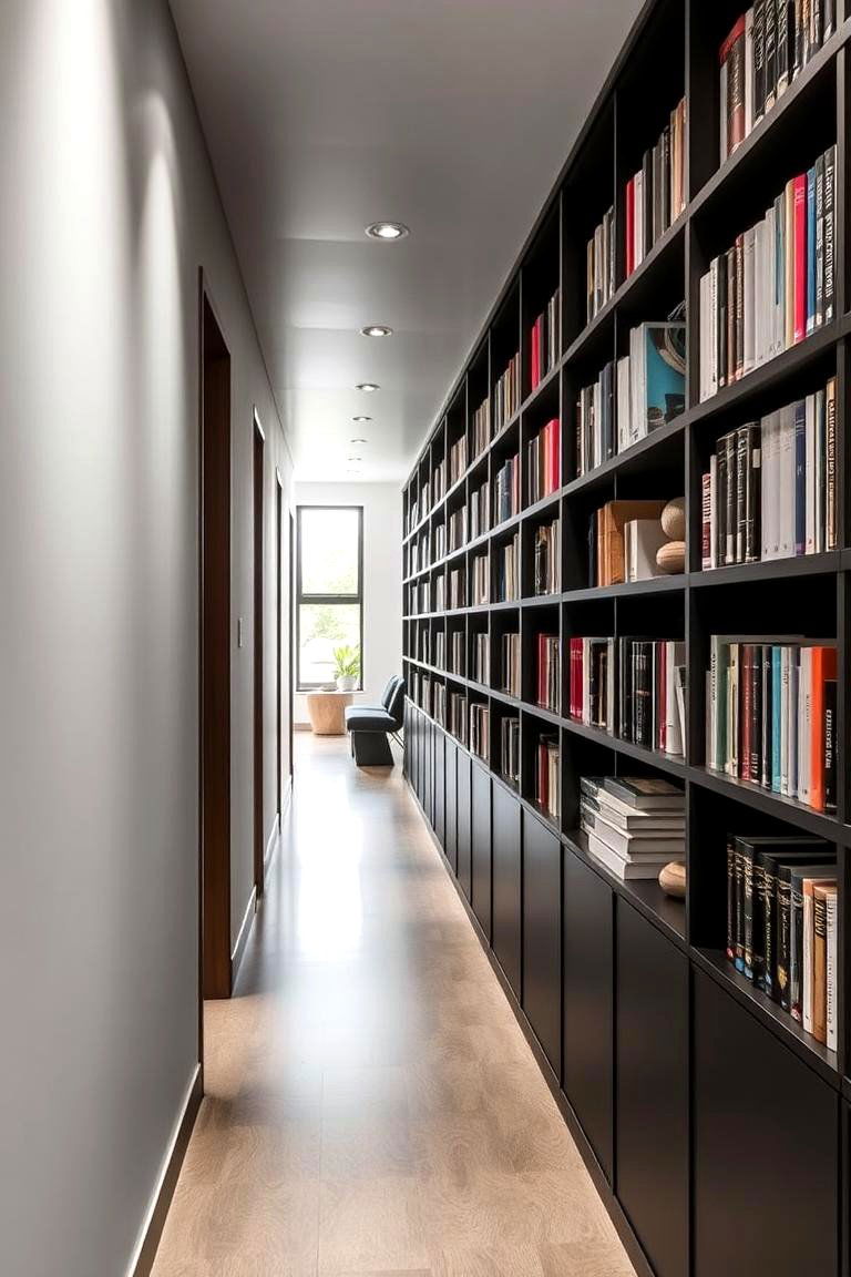 Set Up a Library in a Hallway - 24 Home Library Ideas