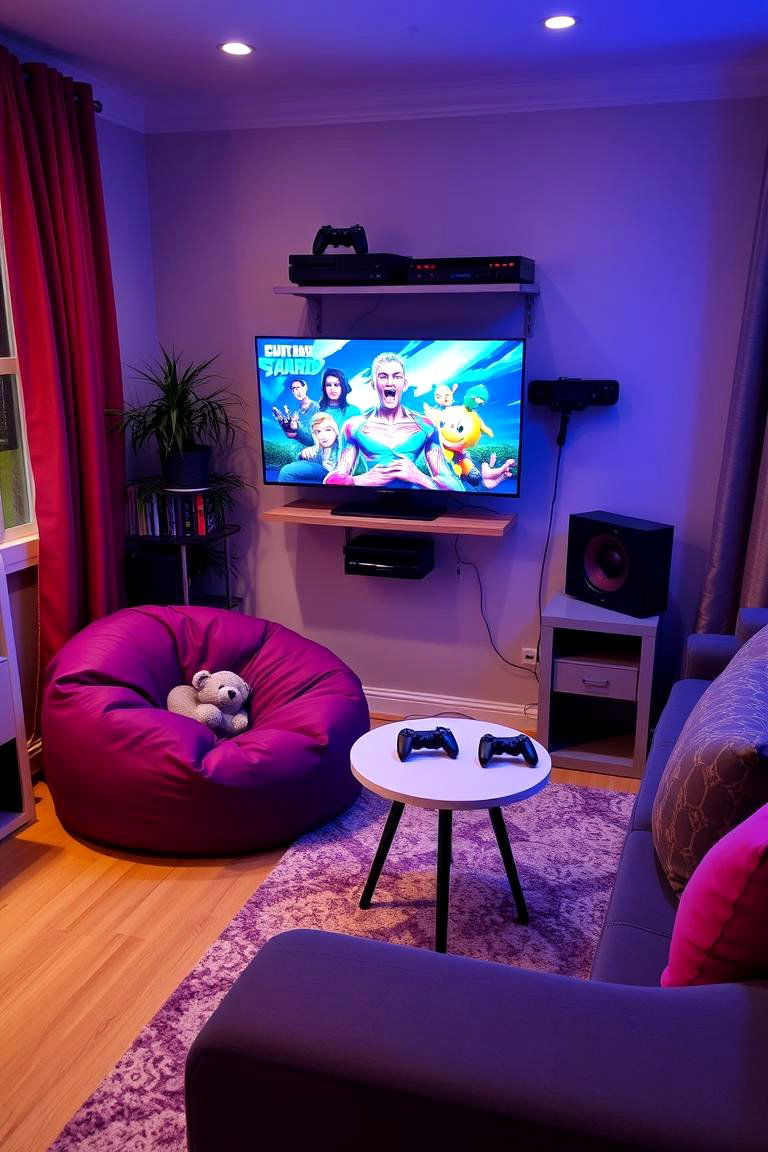 Set Up an Engaging Gaming Corner - 24 Living Room Corner Ideas