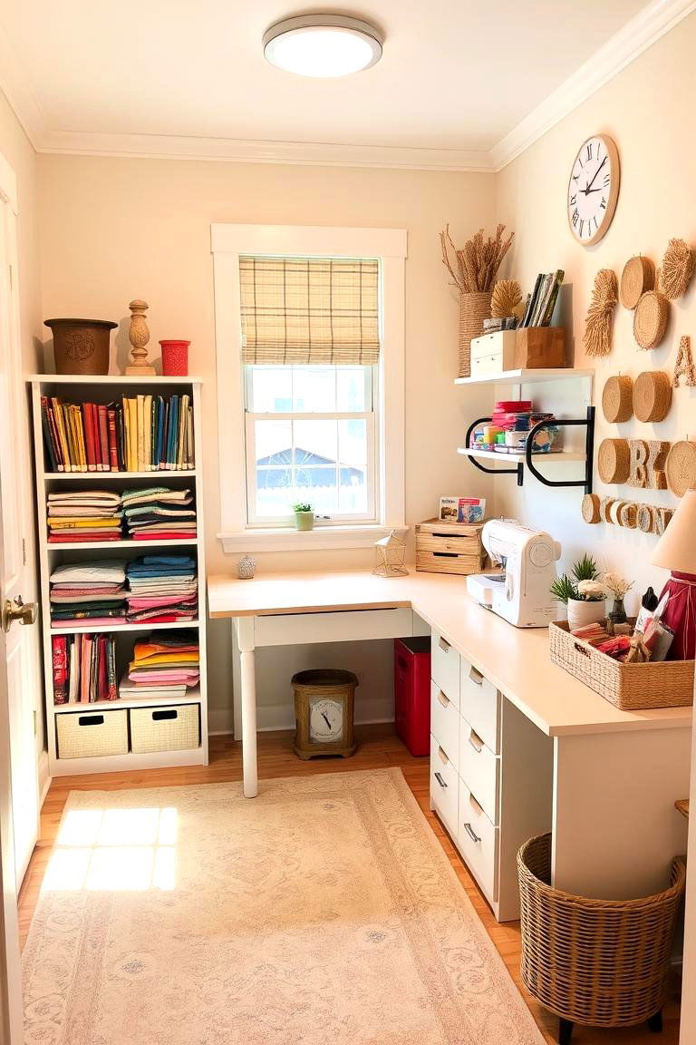 Sewing and Crafting Nook - 24 Spare Room Ideas