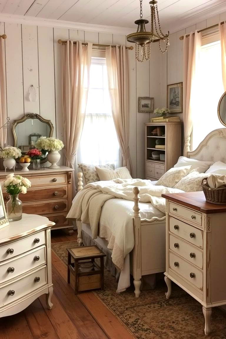 Shabby Chic Elegance - 24 Country Bedroom Ideas