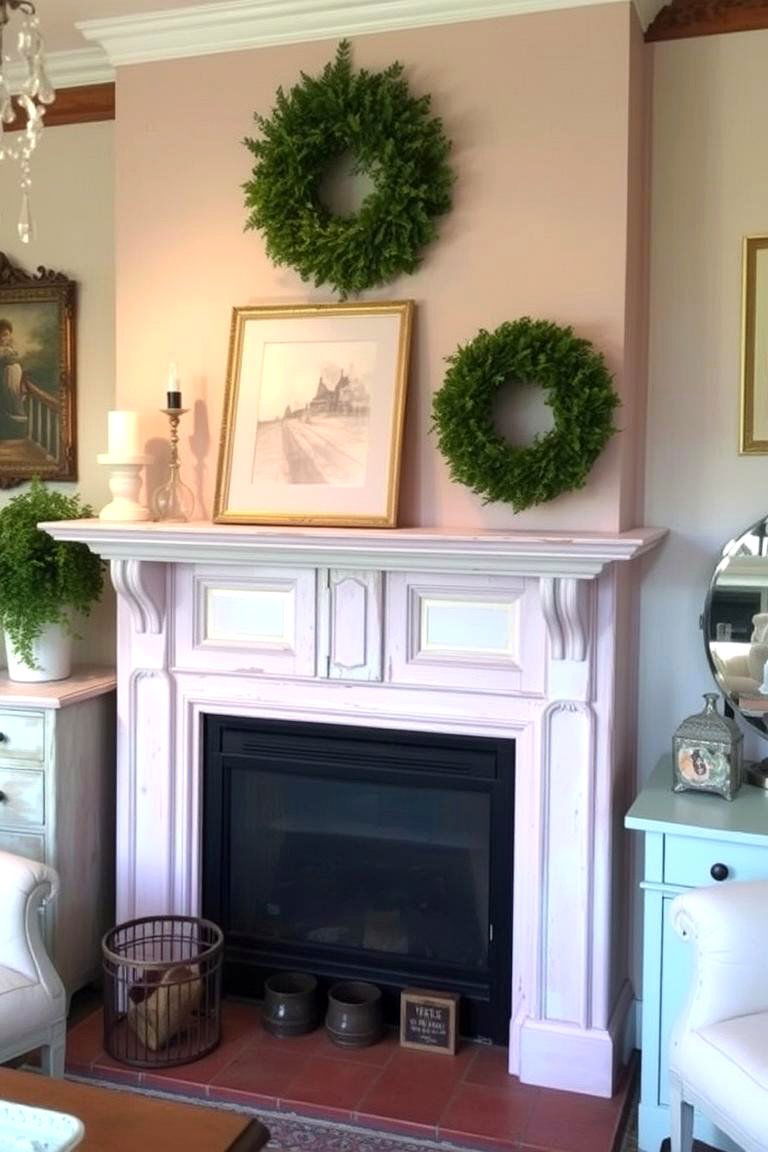 Shabby Chic Fireplace Design - 24 French Country Fireplace Ideas