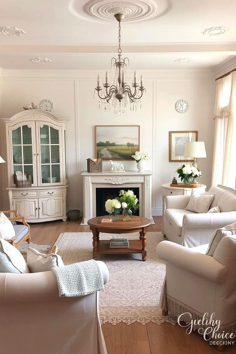 Shabby Chic Vintage - 24 Vintage Living Room Ideas