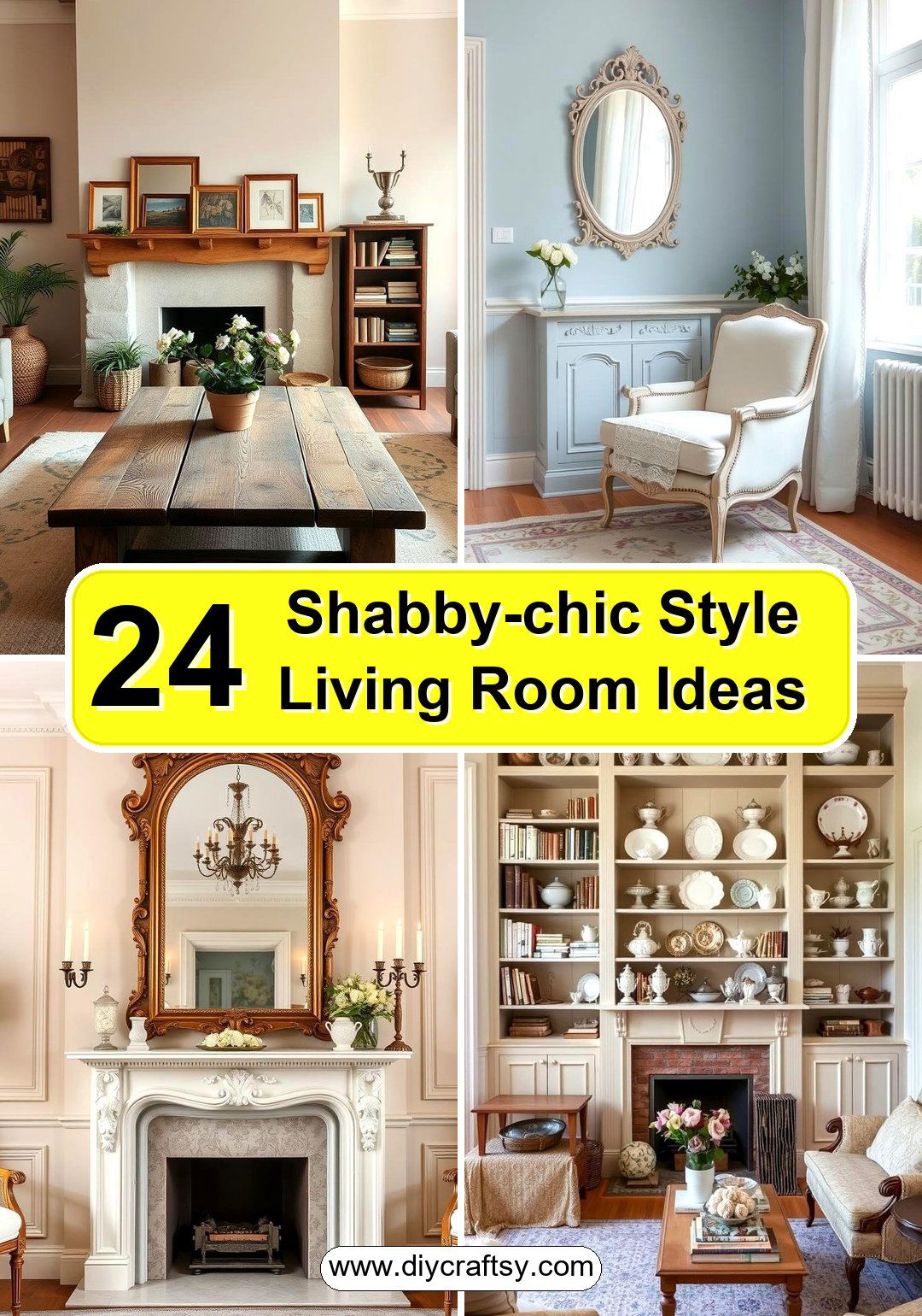 Shabby-chic Style Living Room Ideas