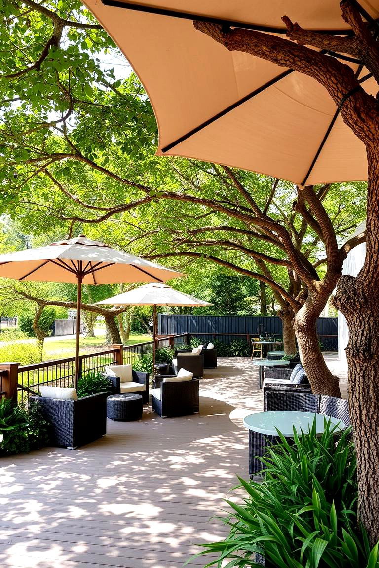 Shade Garden Deck - 24 Backyard Deck Ideas