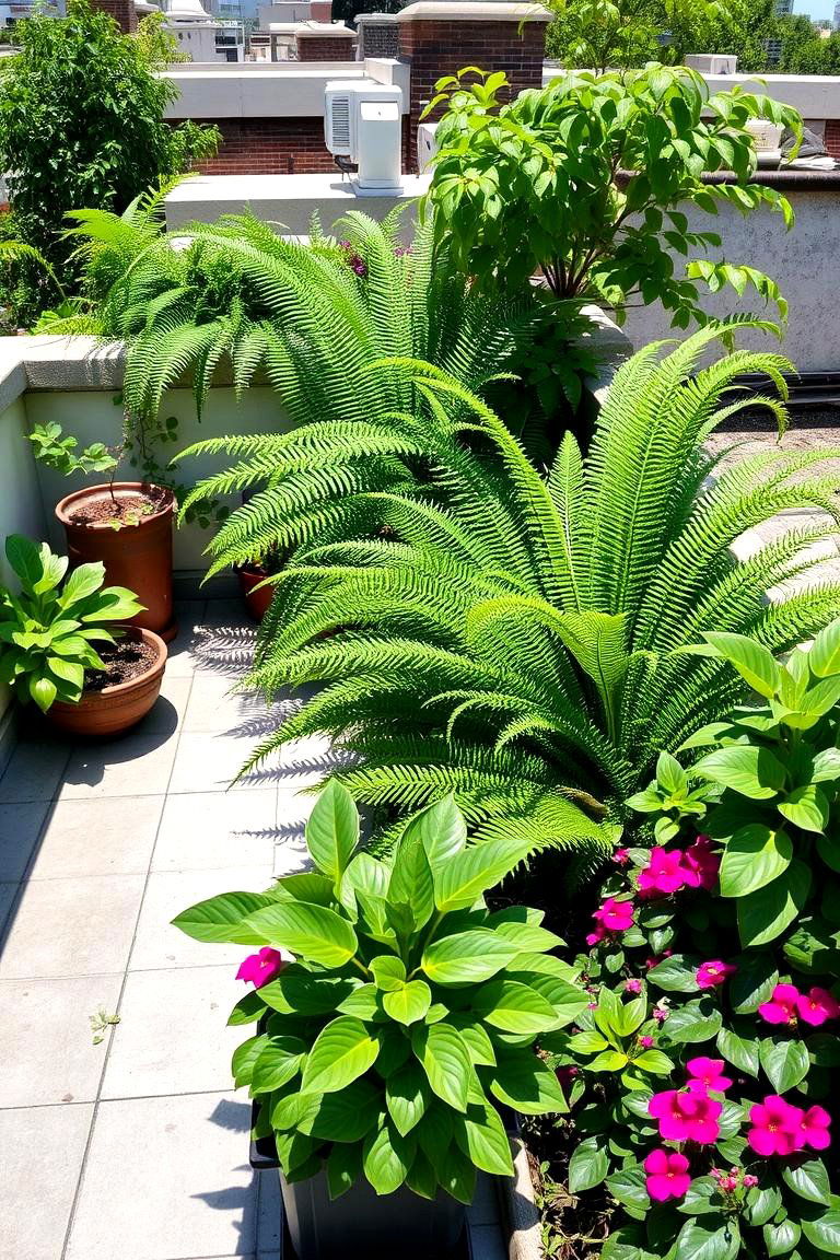 Shade Garden Retreat - 24 Rooftop Garden Ideas