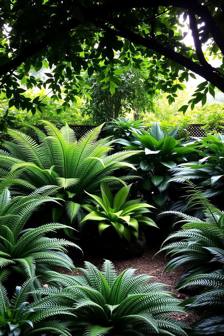 Shade Garden Sanctuary - 24 Round Garden Bed Ideas