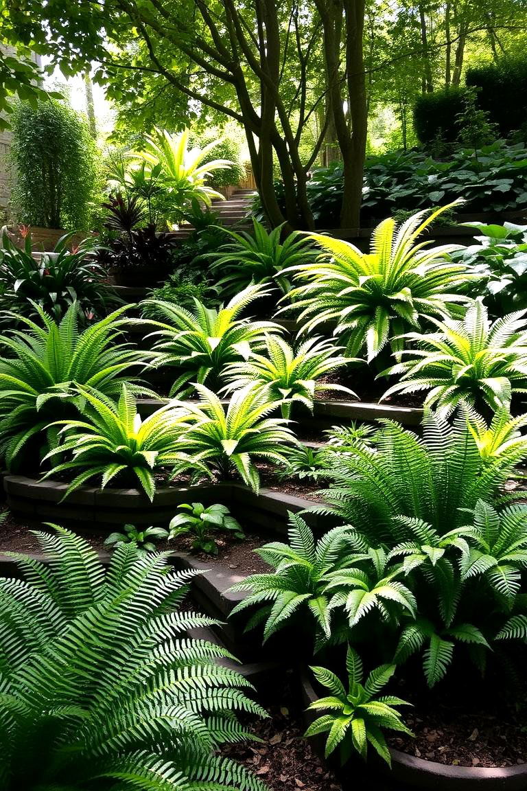 Shade Loving Tiered Garden - 24 Tiered Garden Ideas