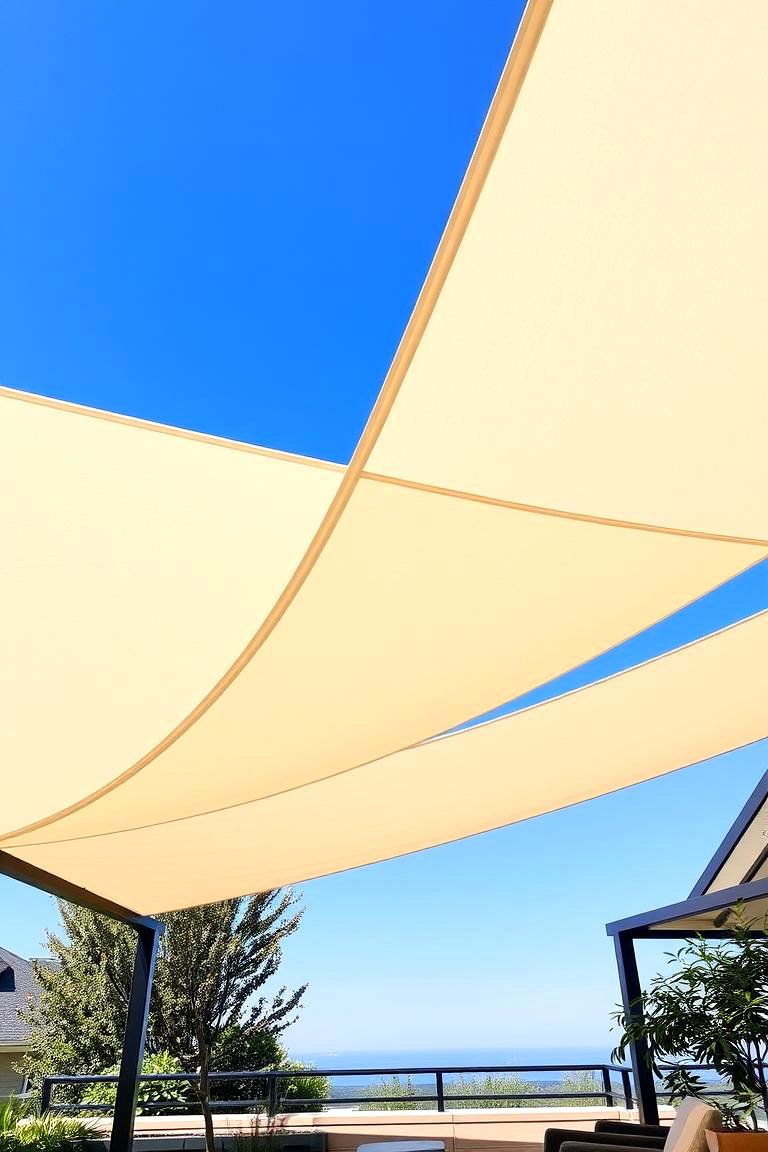 Shade Sail Canopy - 24 Garden Shade Ideas