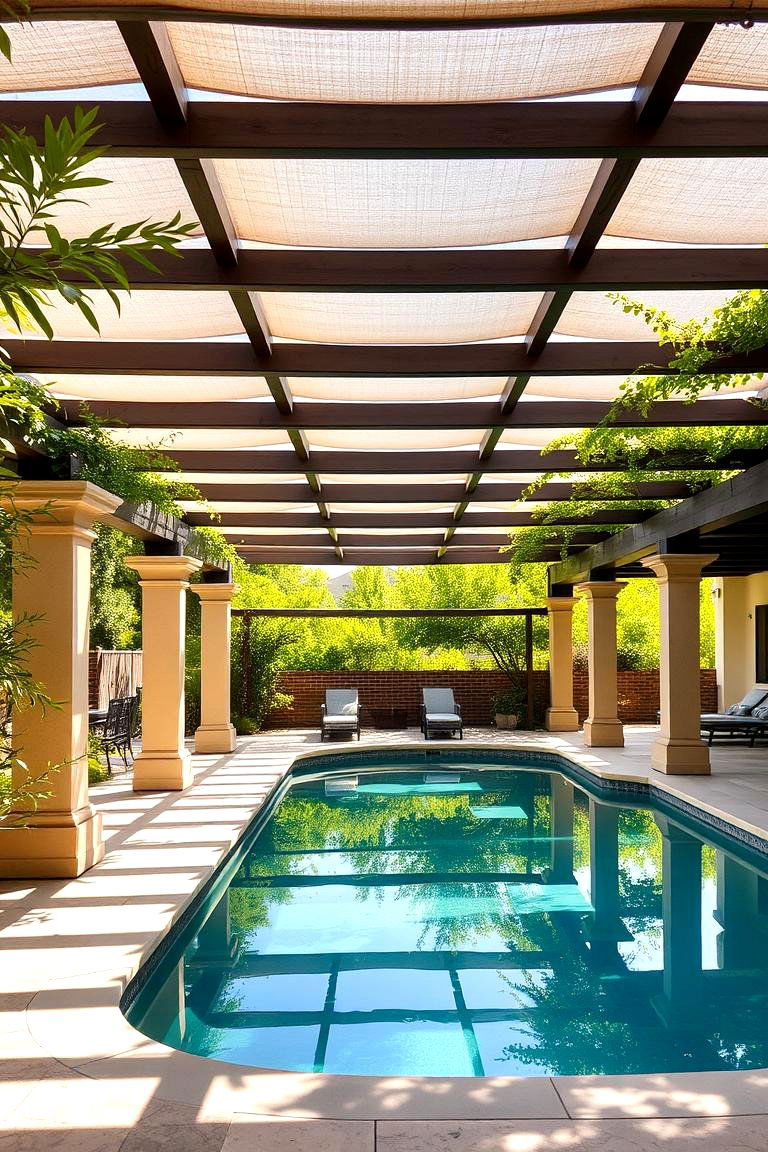 Shade and Serenity Retreat - 24 Pool Patio Ideas