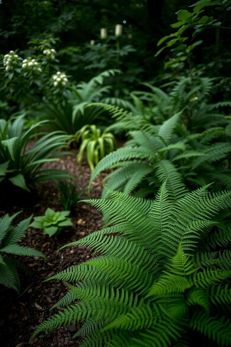 Shaded Area Woodland Garden - 24 Front Yard Texas Flower Bed Ideas