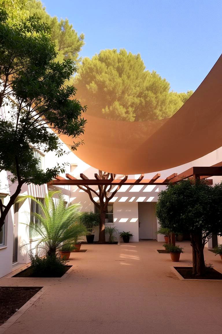 Shaded Courtyard Ambience - 24 Spanish Courtyard Ideas
