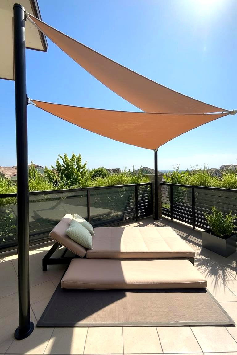 Shaded Sunbathing Spot - 24 Dog Balcony Ideas