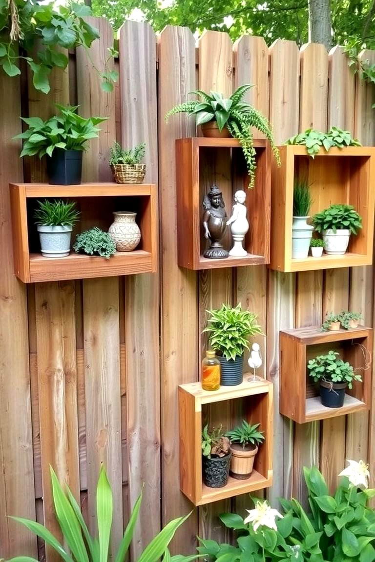 Shadow Box Fence Art - 24 Fence Art Ideas