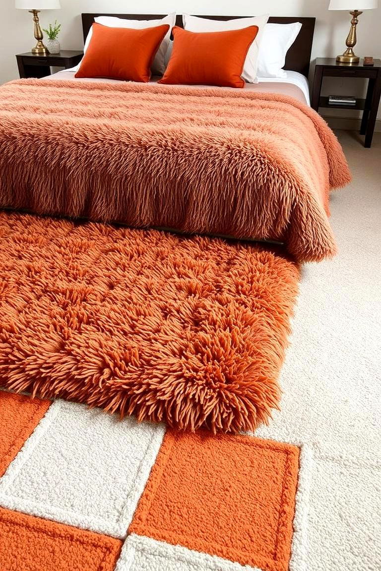Shag Rugs and Carpet Tiles - 24 70s Bedroom Decor Ideas