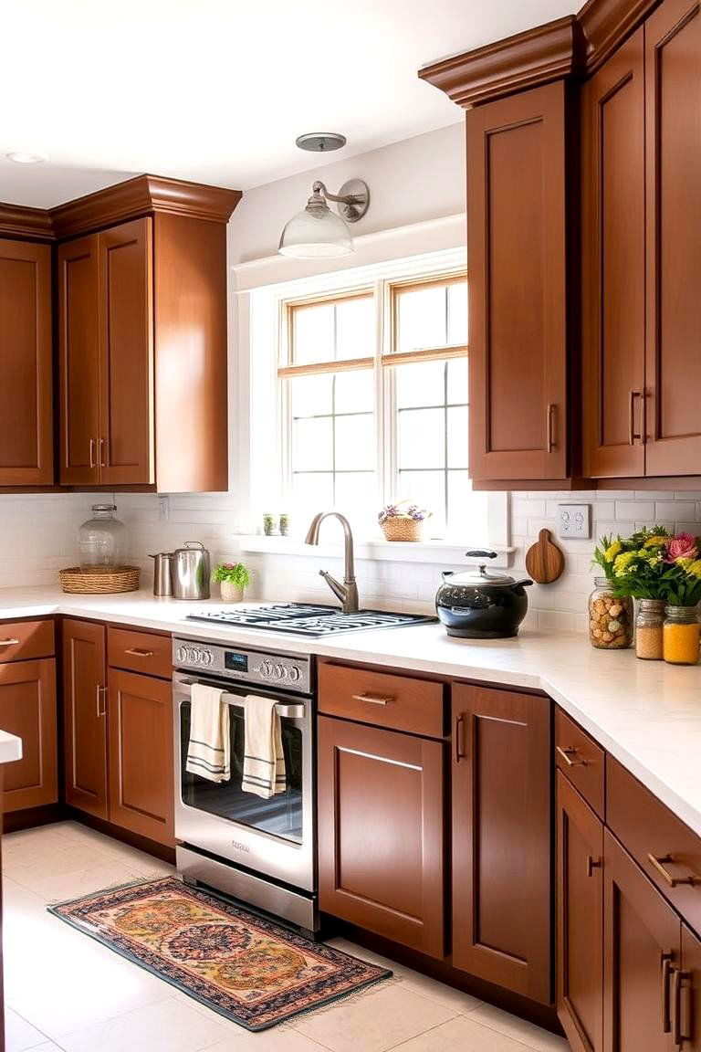 Shaker Style Brown Cabinets - 24 Brown Kitchen Cabinets Ideas