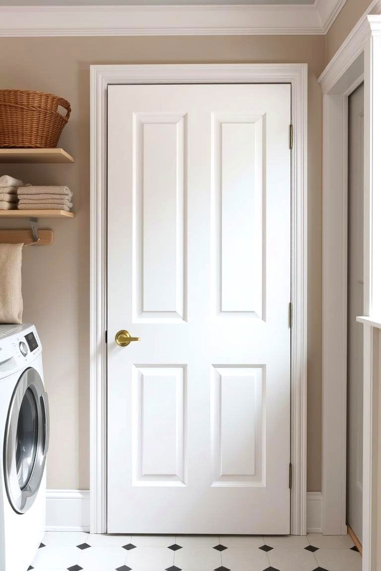 Shaker Style Panel Door - 24 Laundry Room Door Ideas