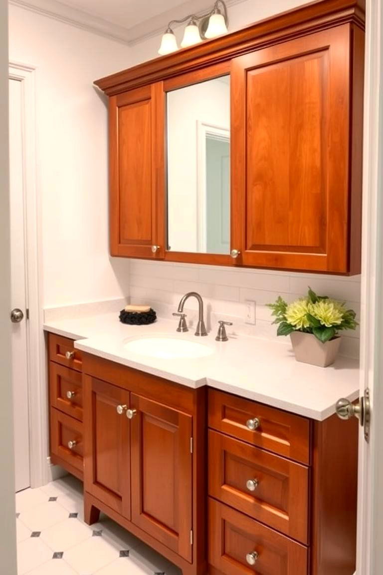Shaker Style Wood Vanity for Timeless Appeal - 24 Wood Bathroom Vanity Ideas