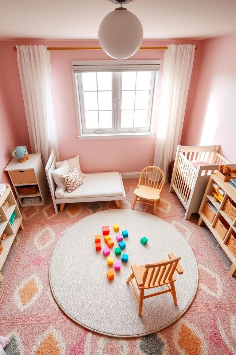 Shared Play and Learning Area - 24 Twin Nursery Ideas