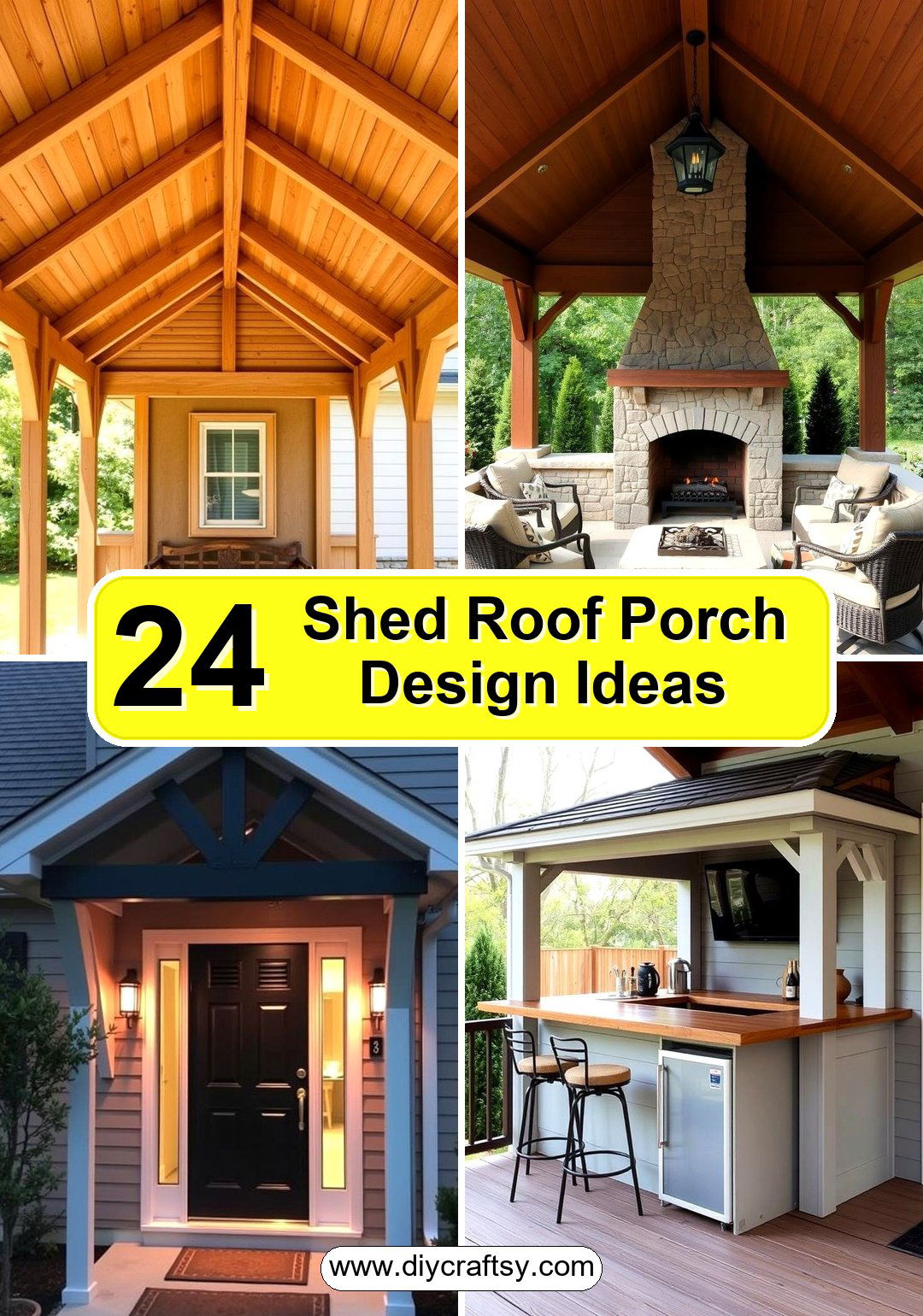 Shed Roof Porch Design Ideas