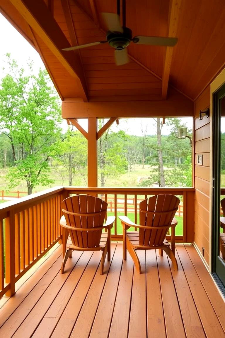 Shed Roof Porch with Wooden Decking - 24 Shed Roof Porch Design Ideas