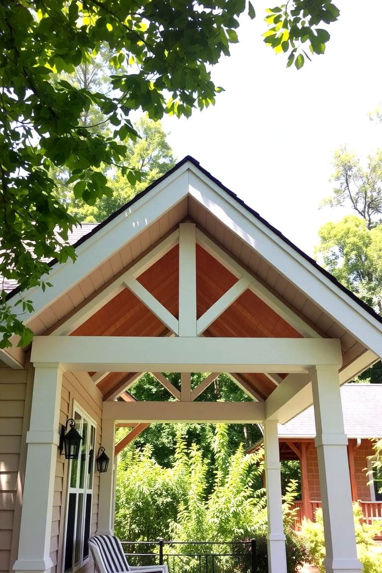 Shed and Gable Combo Roof for Versatility - 24 Front Porch Roof Ideas