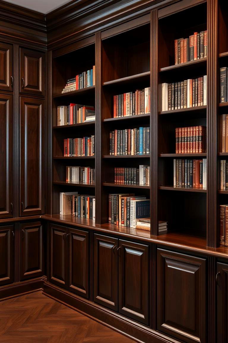 Shelves with Doors or Cabinets - 24 Office Shelving Ideas