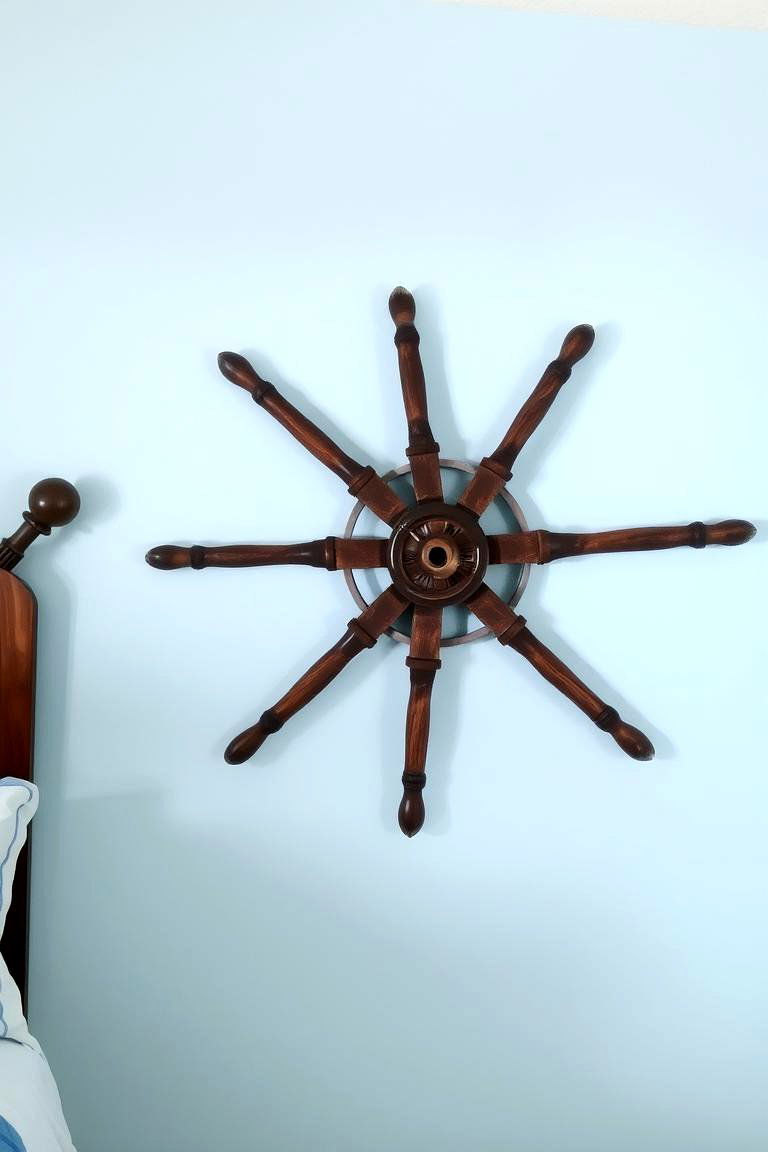 Ship Wheel Decorative Piece - 24 Mermaid Bedroom Ideas