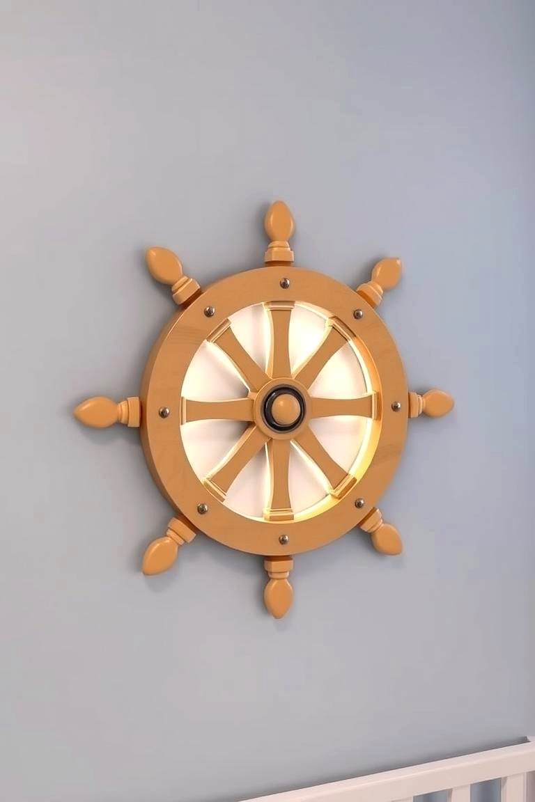 Ship Wheel Wonder Decor - 24 Ocean-themed Nursery Ideas