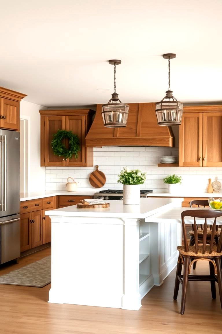 Shiplap Back Panels - 24 Kitchen Island Back Panel Ideas
