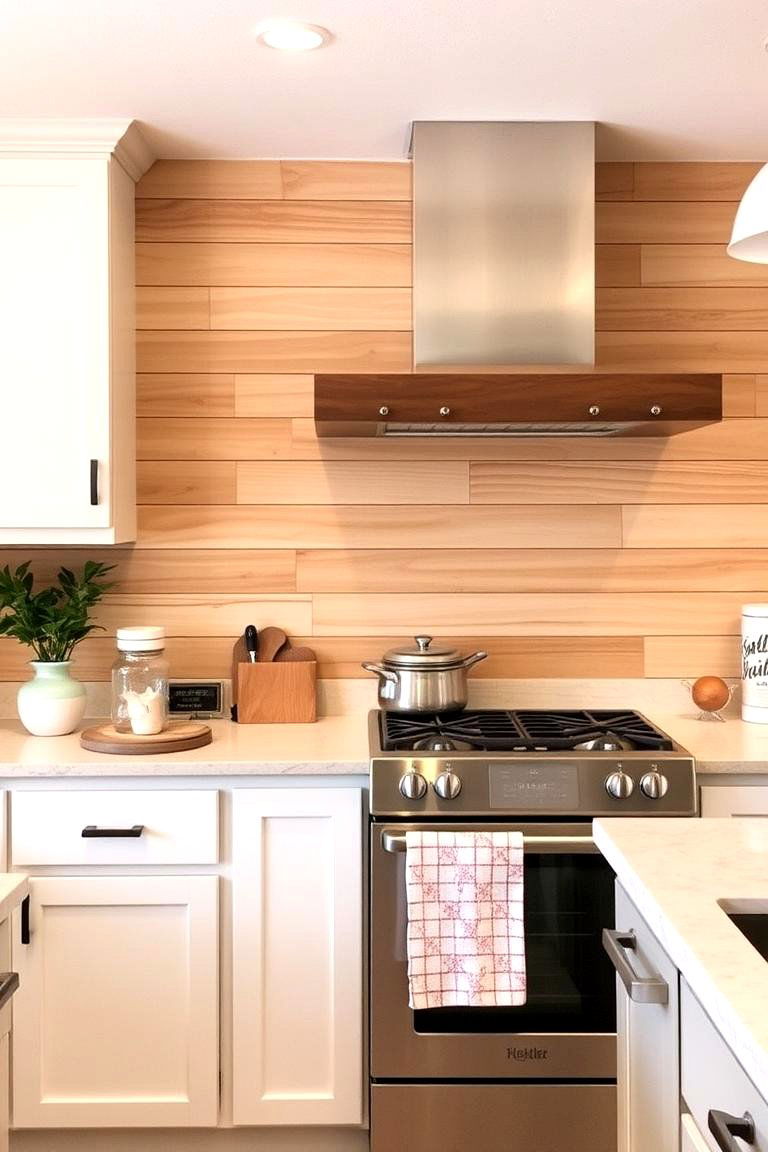 Shiplap Backsplash - 24 Modern Kitchen Backsplash Ideas
