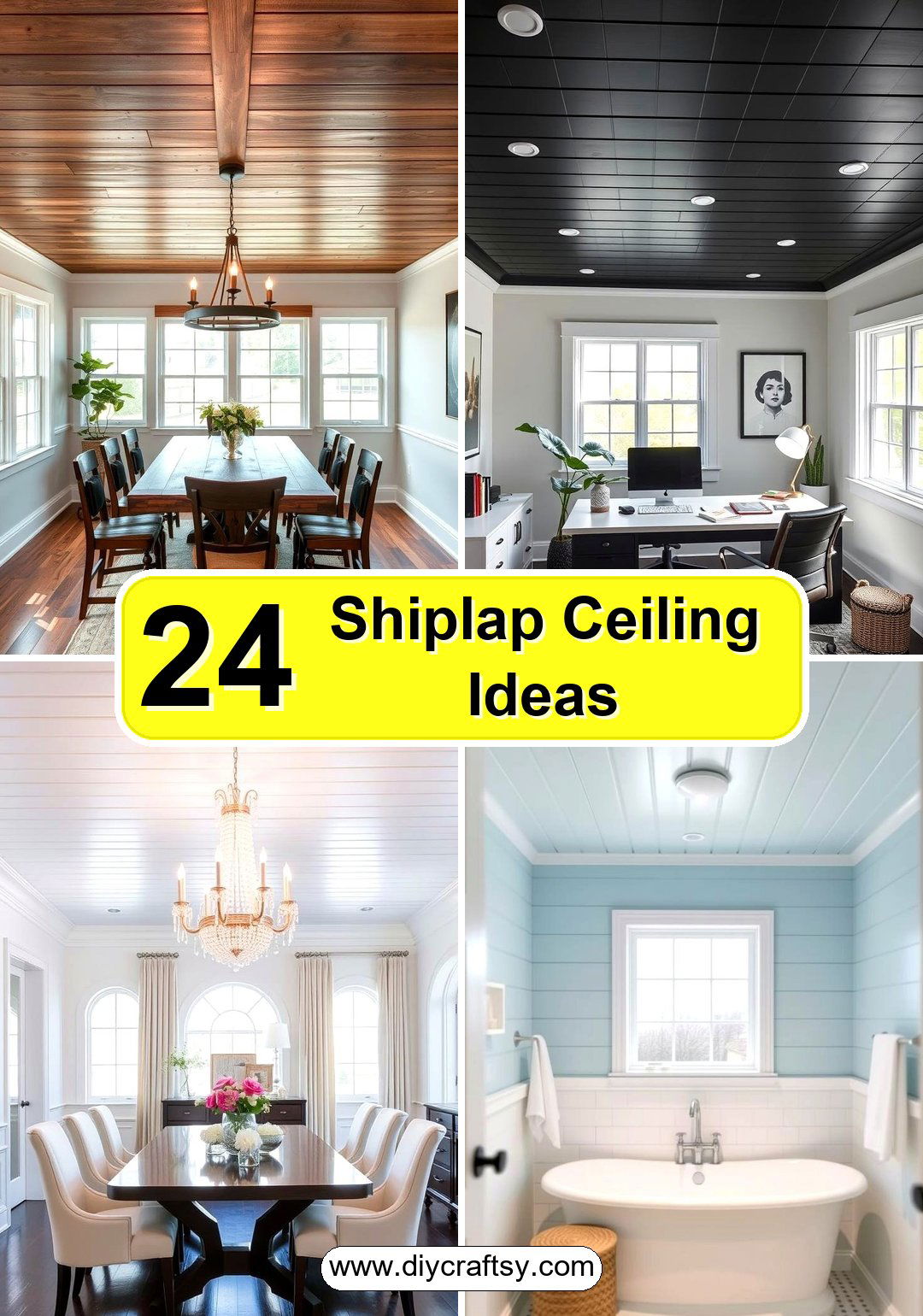 Shiplap Ceiling Ideas