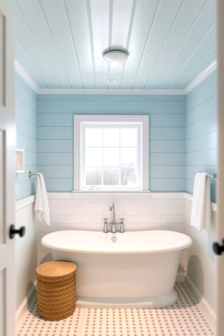 Shiplap Ceiling in the Bathroom - 24 Shiplap Ceiling Ideas