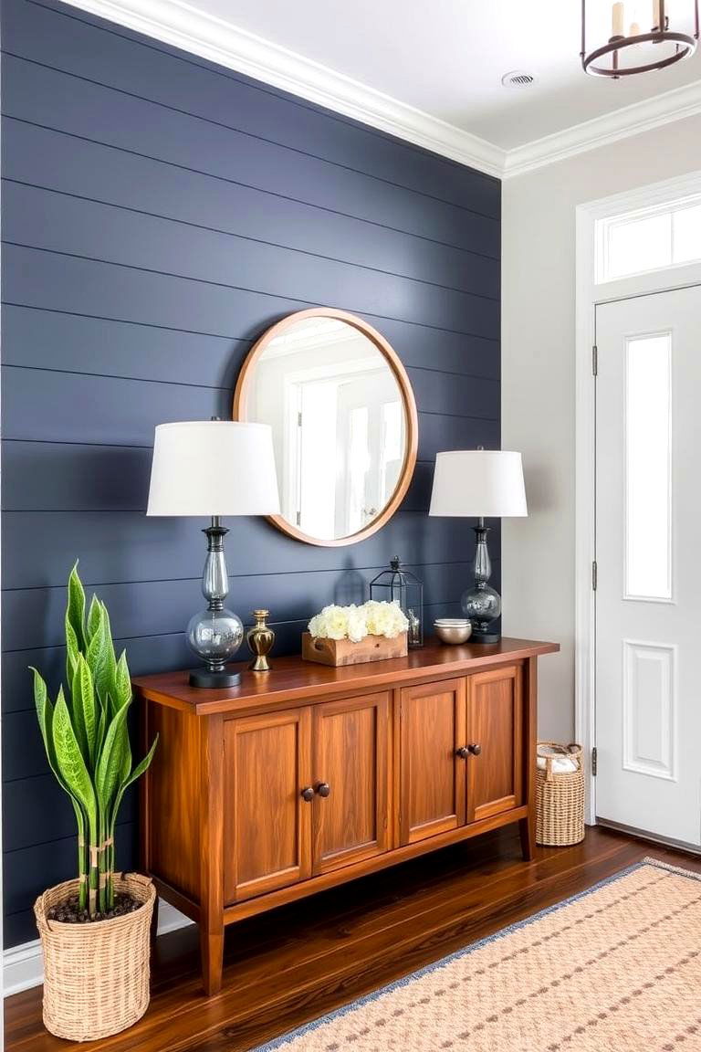 Shiplap Entryway Accent - 24 Shiplap Wall Ideas