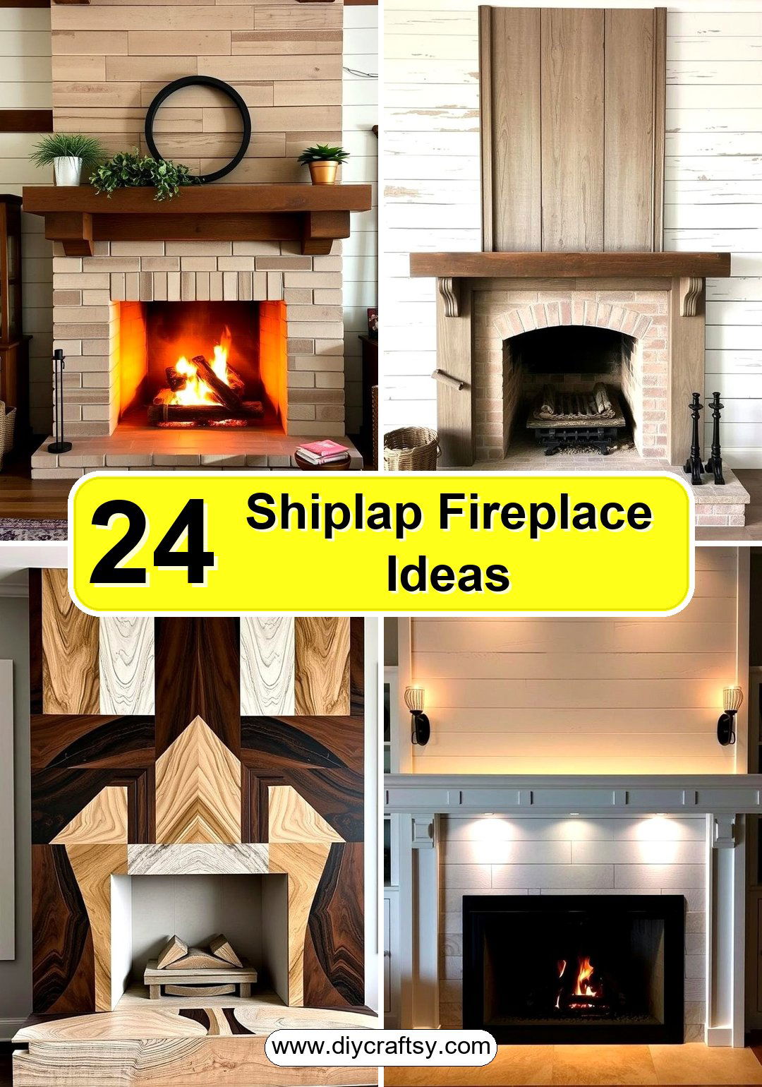 Shiplap Fireplace Ideas