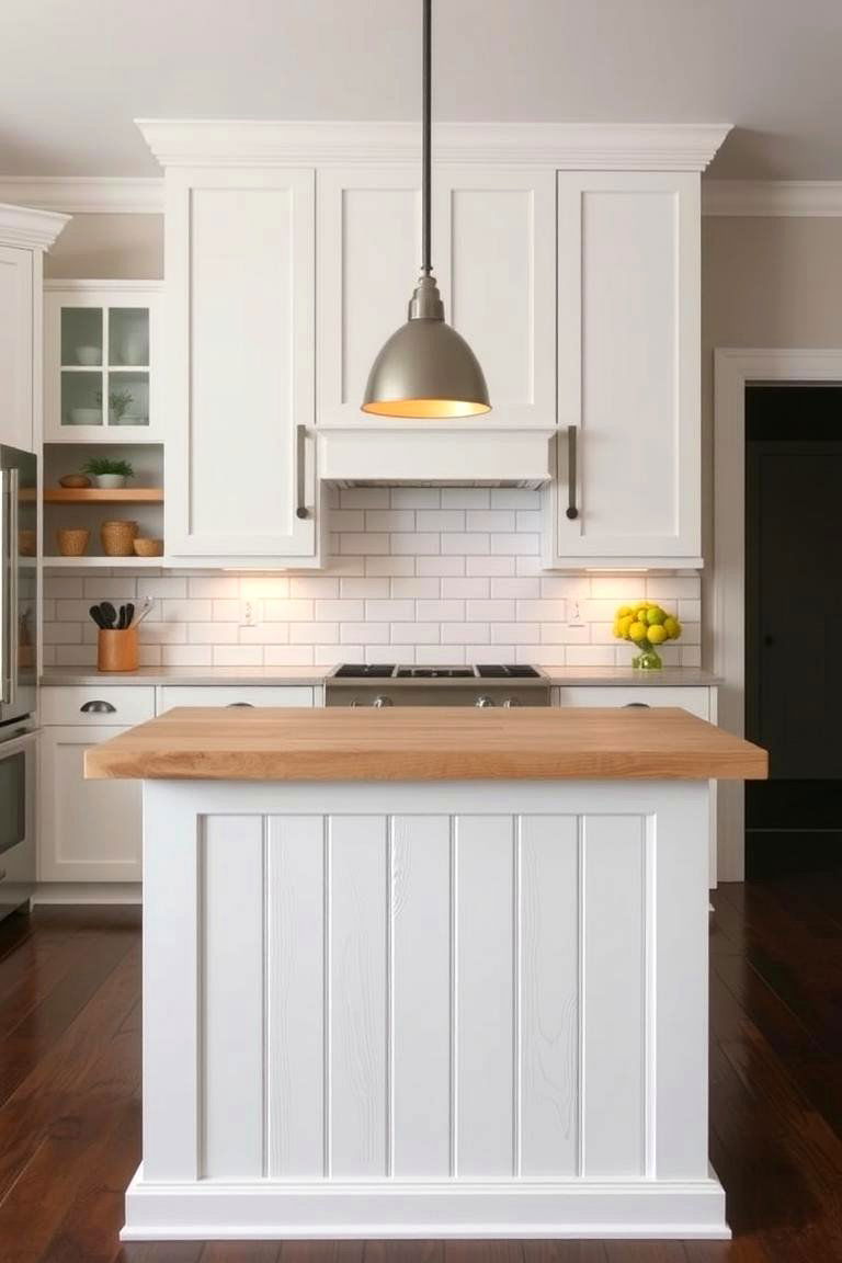 Shiplap Island with Beadboard Accents - 24 Shiplap Kitchen Island Ideas