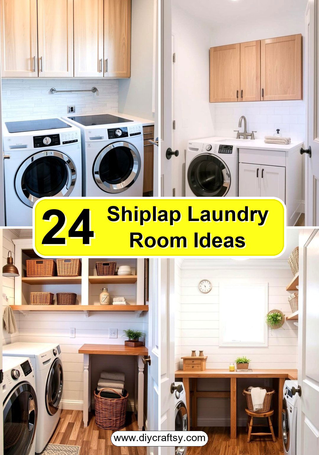 Shiplap Laundry Room Ideas