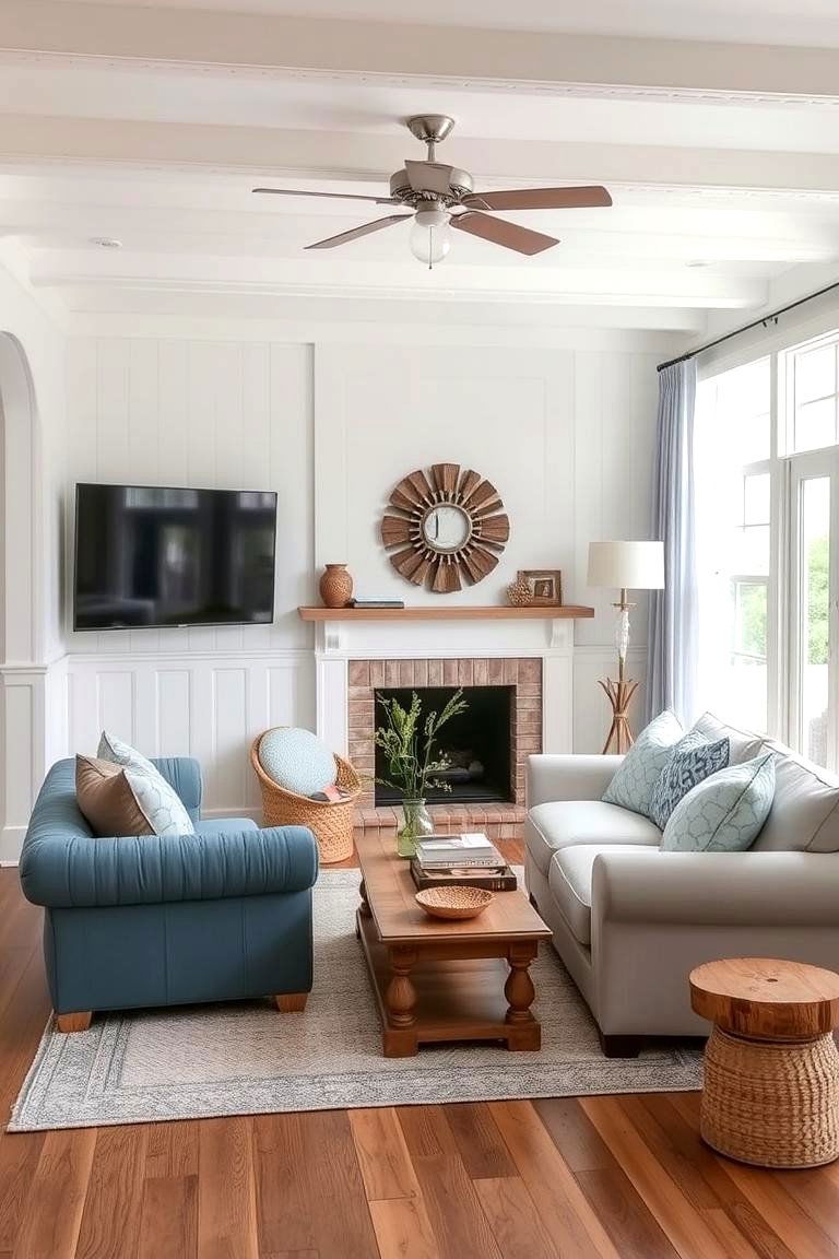 Shiplap Wainscoting - 24 Living Room Wainscoting Ideas