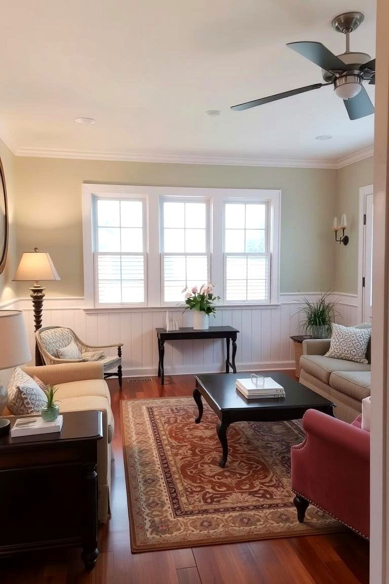 Shiplap Wainscoting for Subtle Texture - 24 Shiplap Living Room Ideas