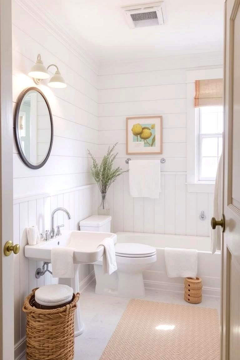 Shiplap Wainscoting - 24 Bathroom Wainscoting Ideas