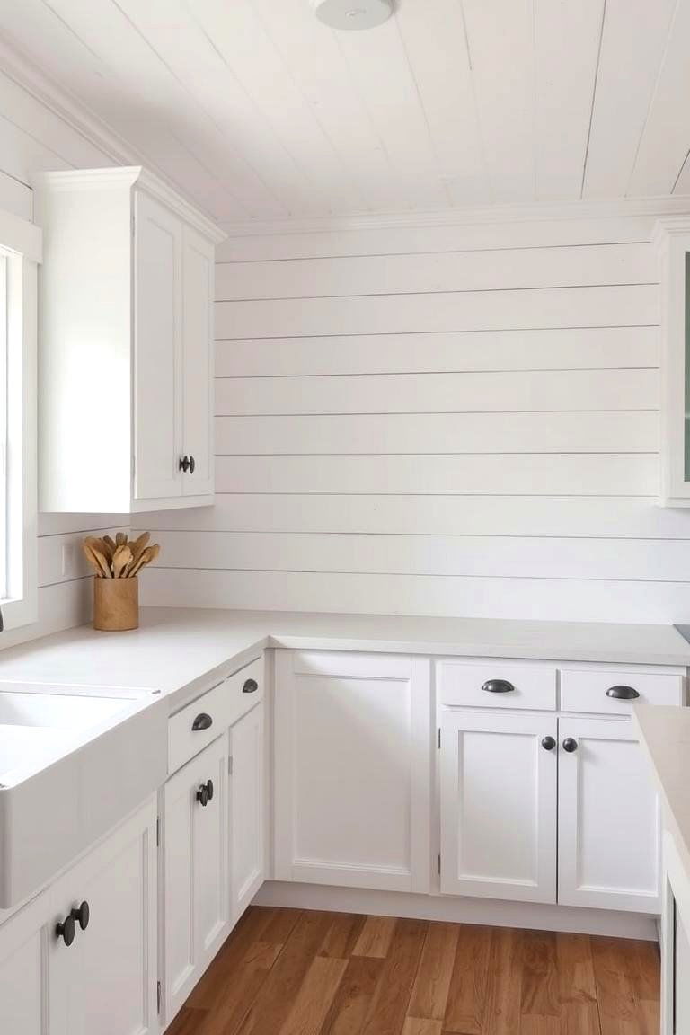 Shiplap Walls for Classic Farmhouse Style - 24 Farmhouse Kitchen Ideas