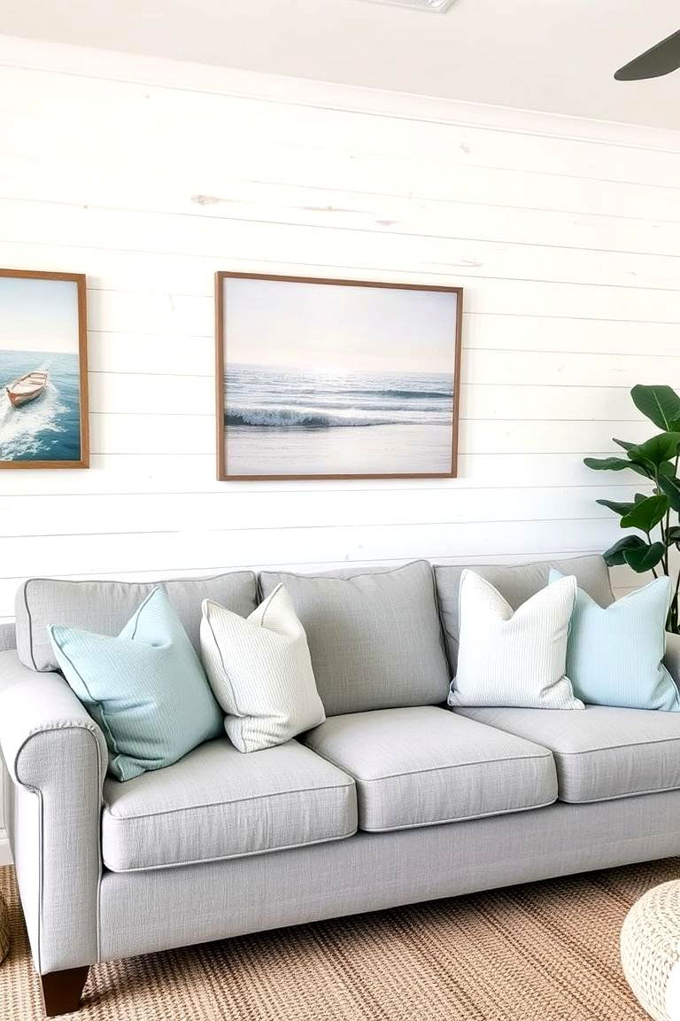 Shiplap Walls for a Coastal Touch - 24 Beach House Decor Ideas
