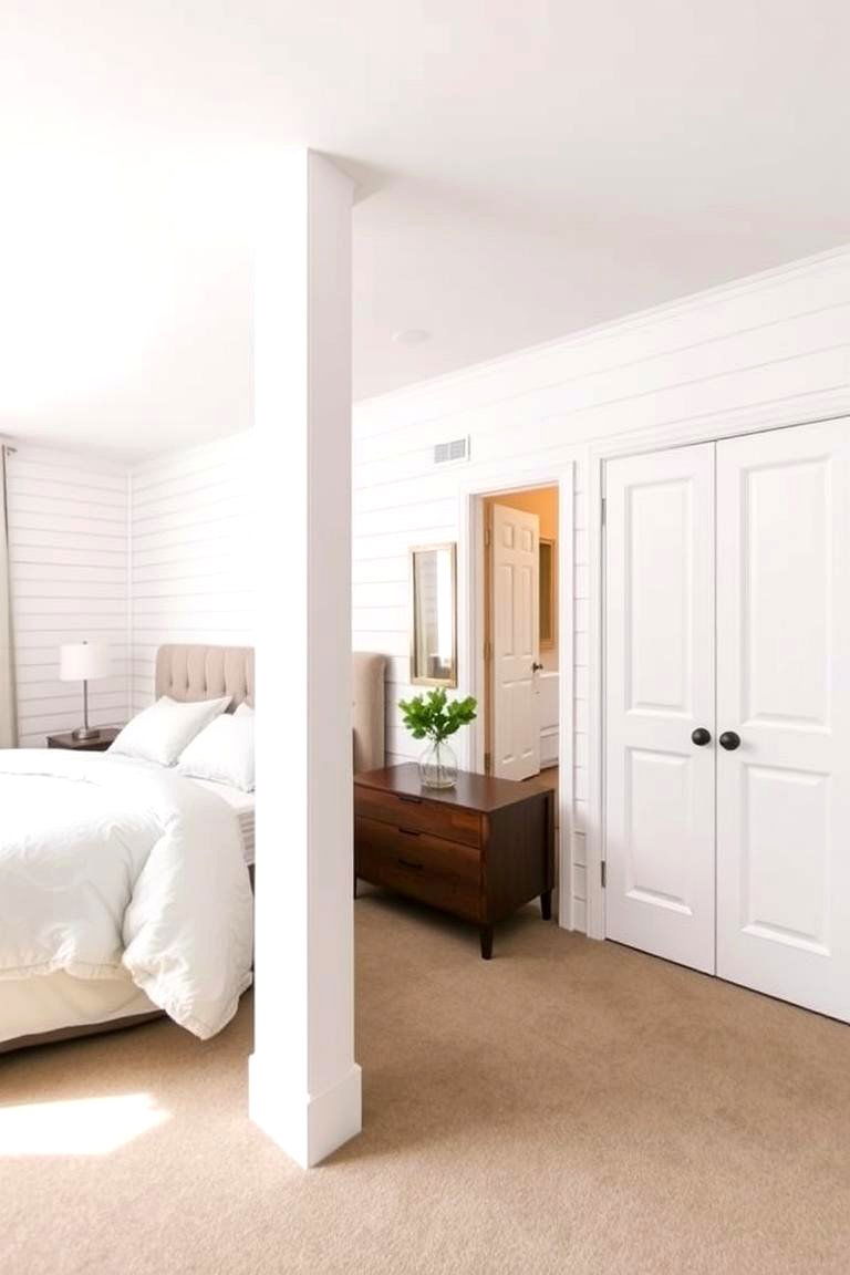 Shiplap as a Room Divider - 24 Shiplap Bedroom Ideas