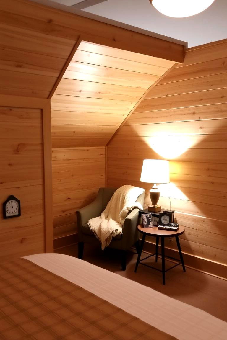 Shiplap in a Small Nook or Alcove - 24 Shiplap Bedroom Ideas