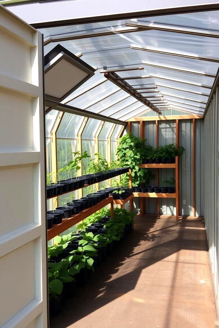 Shipping Container Greenhouse - 24 Greenhouse Ideas