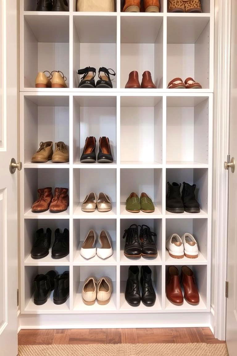 Shoe Cubbies for Organized Footwear - 24 Entry Closet Ideas
