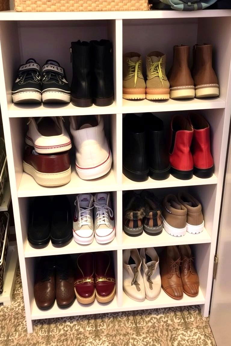 Shoe Racks and Cubbies - 24 Closet Ideas