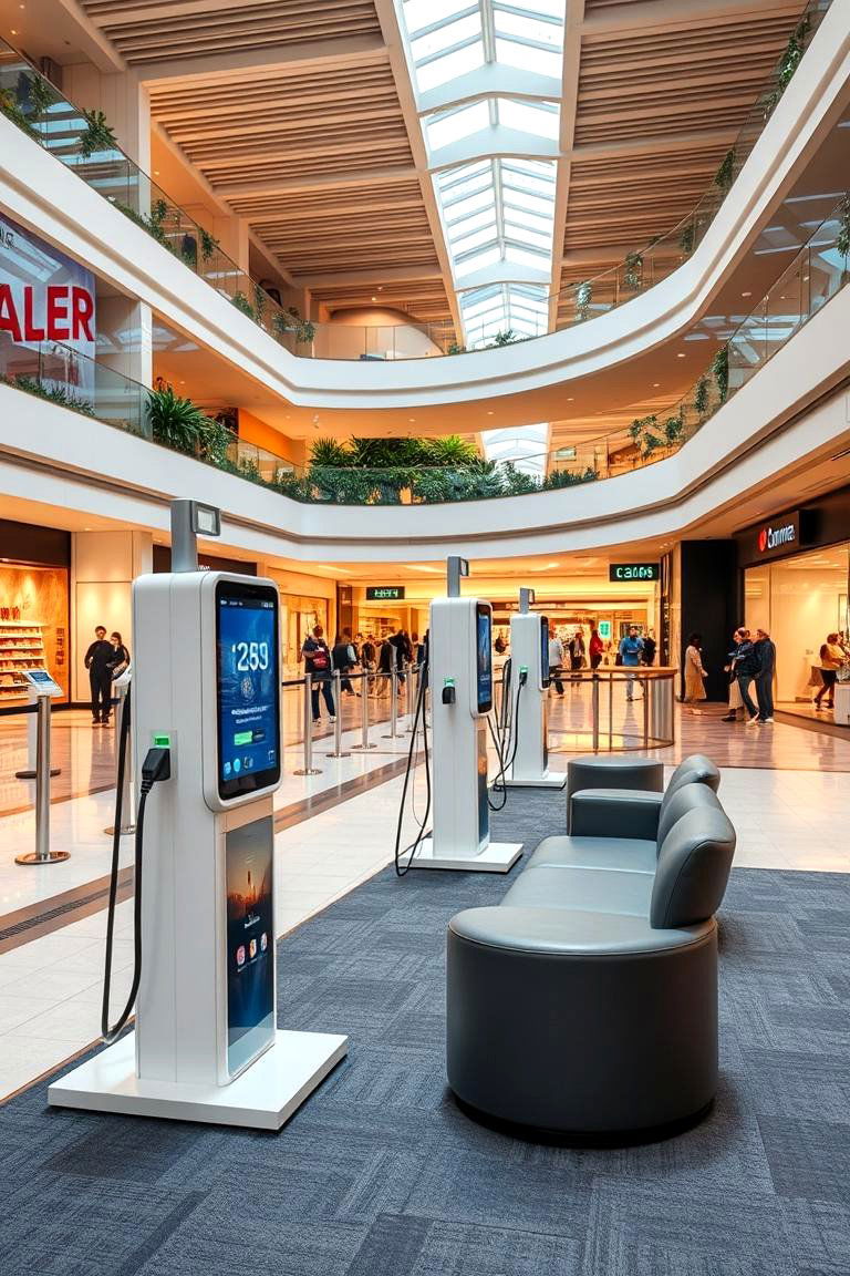 Shopping Mall Charging Zone - 24 charging station ideas