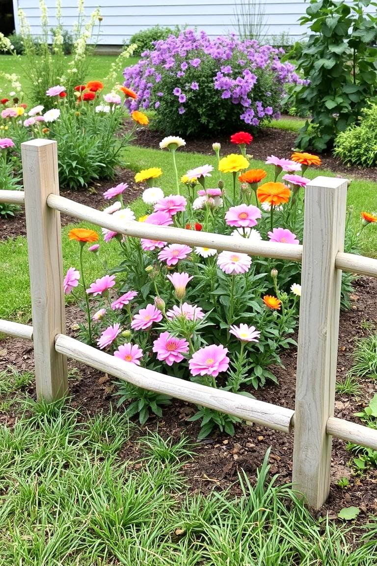 Shorter Split Rail Fence for Gardens - 24 Split Rail Fence Ideas