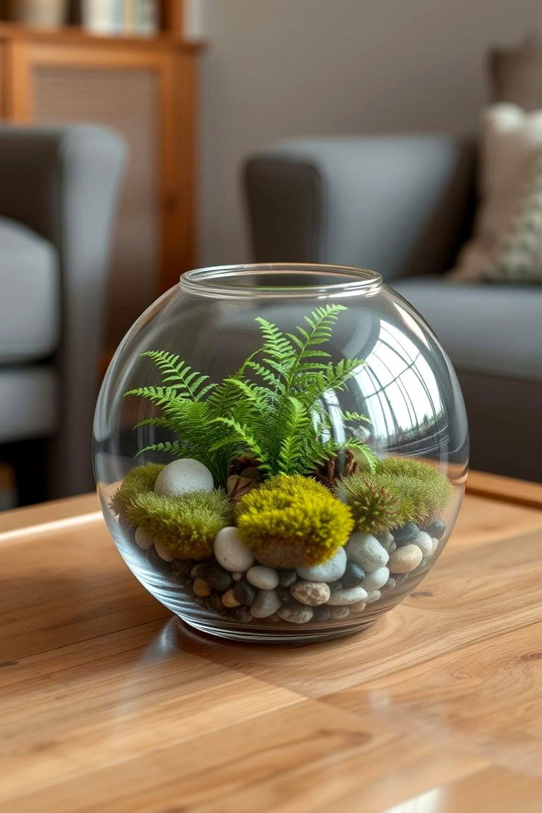 Showcase Miniature Worlds in Terrariums - 24 Ways Decorating With Plants
